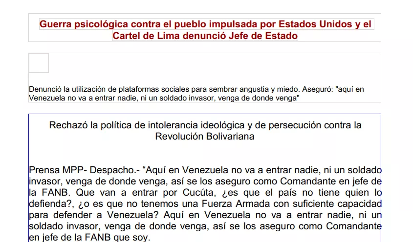 Discorso di Maduro per i 20 anni del governo Bolivariano (Pdf) | Rec News dir. Zaira Bartucca