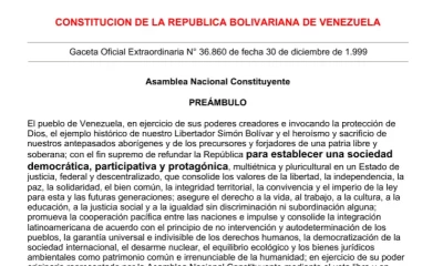 La Costituzione del Venezuela (Pdf) | Rec News dir. Zaira Bartucca
