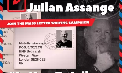 Parte l'iniziativa a sostegno di Assange che arriverà fin dentro Belmarsh | Rec News dir. Zaira Bartucca