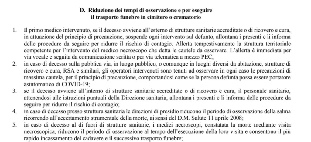 La circolare: "Finché c'è lo stato di emergenza niente autopsie ai casi di Covid-19" | Rec News dir. Zaira Bartucca