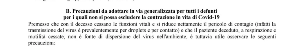 La circolare: "Finché c'è lo stato di emergenza niente autopsie ai casi di Covid-19" | Rec News dir. Zaira Bartucca