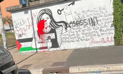 Guerra in Medio Oriente, vandalizzato il murales dedicato alla giornalista Shireen Abu Akleh uccisa a Jenin | Rec News dir. Zaira Bartucca